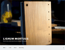Tablet Screenshot of lignummortuus.com